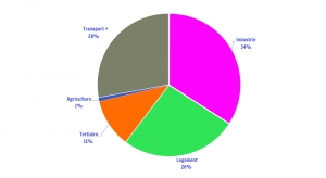 Répartition par secteur de la consommation finale d'énergie en 2013