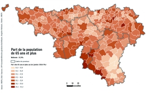 Part de la population de 65 ans et plus