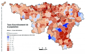 Taux d'accroissement de la population