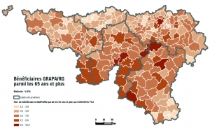 Bénéficiaires GRAPA/RG parmi les 65 ans et plus