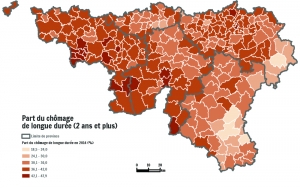 Part du chômage de longue durée (2 ans et plus)