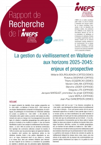 La gestion du vieillissement en Wallonie aux horizons 2025-2045 : enjeux et prospective