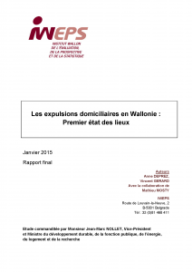 Les expulsions domiciliaires en Wallonie