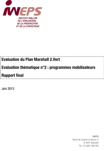 Evaluation du Plan Marshall 2.Vert - Evaluation thématique n°2 : programmes mobilisateurs