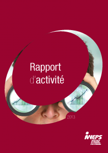 Rapport d'activité - 2013