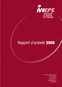 Rapport d'activité - 2008