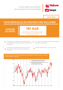 Note mensuelle de conjoncture wallonne Juin 2018