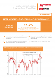 Note mensuelle de conjoncture wallonne - Juillet 2018