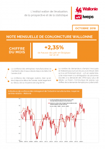 Note mensuelle de conjoncture wallonne - Octobre 2018