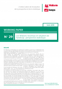 Les Wallons reconnus en situation de handicap : perspective statistique