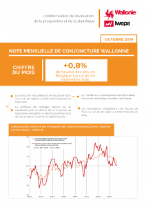 Note mensuelle de conjoncture wallonne - Octobre 2019