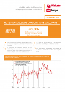 Note mensuelle de conjoncture wallonne - Octobre 2019