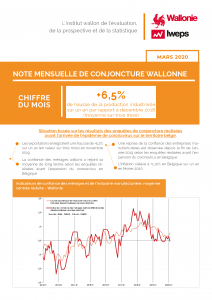 Note mensuelle de conjoncture wallonne - Mars 2020