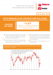 Note mensuelle de conjoncture wallonne - Novembre 2020