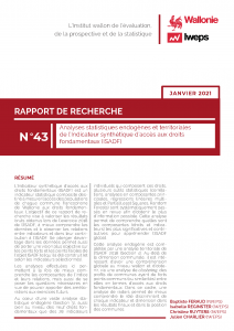 Analyses statistiques endogènes et territoriales de l’Indicateur synthétique d’accès aux droits fondamentaux (ISADF)