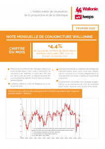 Note mensuelle de conjoncture wallonne - Février 2021