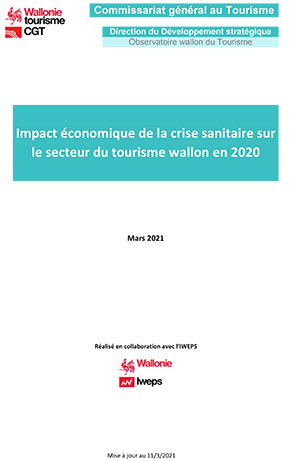 Impact économique de la crise sanitaire sur le secteur du tourisme wallon en 2020