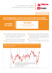 Note mensuelle de conjoncture wallonne - Septembre 2021