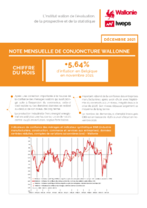 Note mensuelle de conjoncture wallonne - Décembre 2021