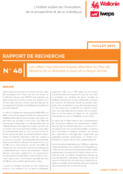 Les effets macroéconomiques attendus du Plan de Relance de la Wallonie à court et à moyen terme