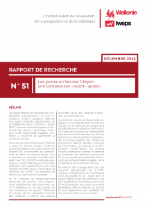 Les jeunes en Service Citoyen : une comparaison « avant - après »