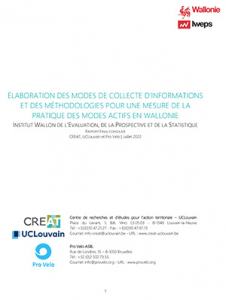 Élaboration des modes de collecte d’informations et des méthodologies pour une mesure de la pratique des modes actifs en Wallonie