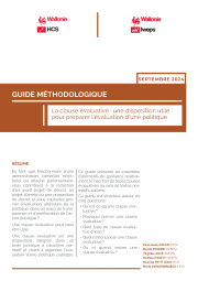 La clause évaluative : une disposition utile pour préparer l’évaluation d’une politique