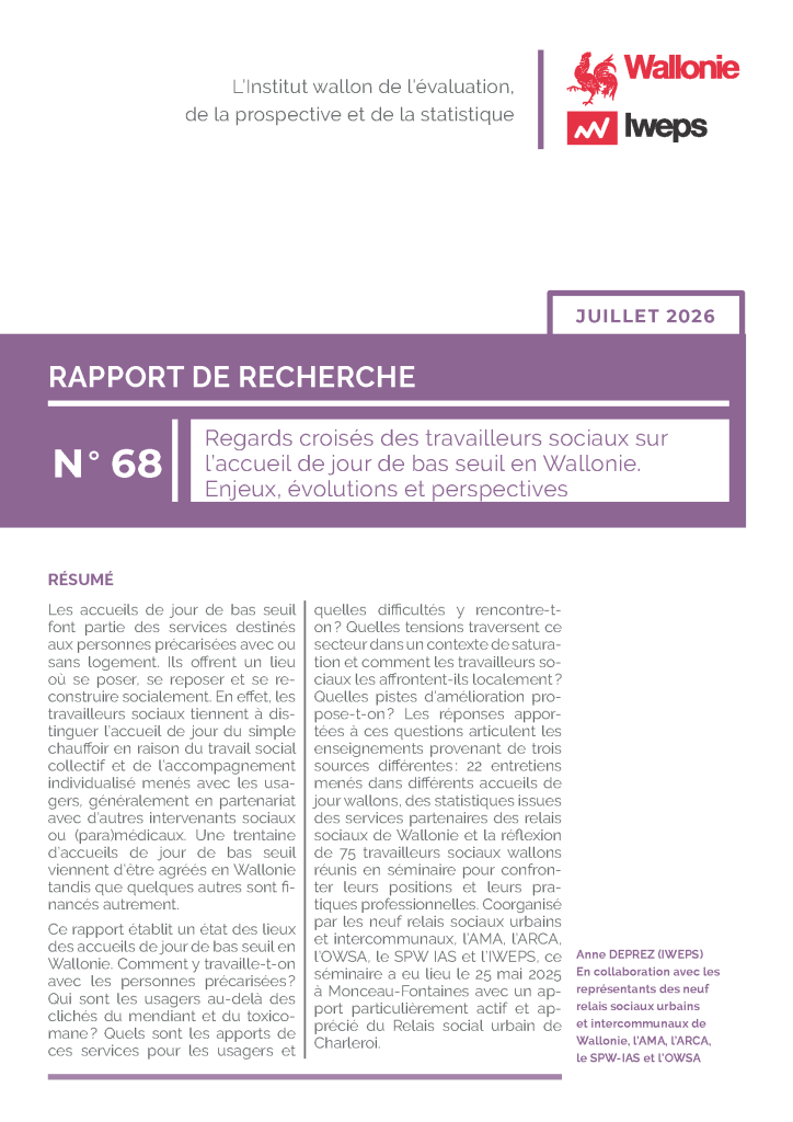 Regards croisés des travailleurs sociaux sur l’accueil de jour de bas seuil en Wallonie. Enjeux, évolutions et perspectives