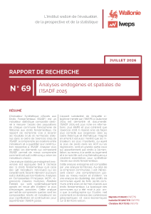Analyses endogènes et spatiales de l’ISADF 2025